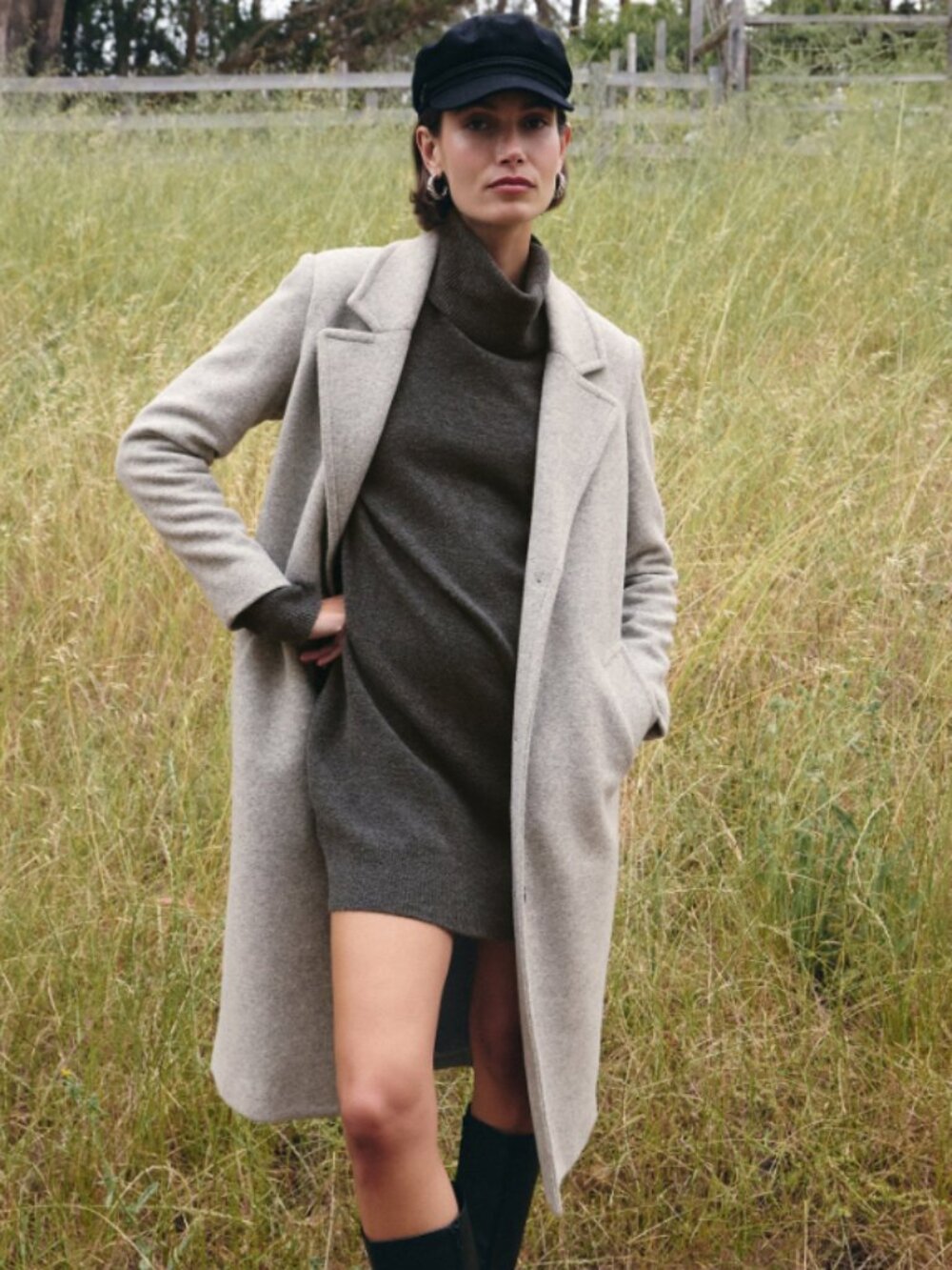 Z Supply Conway Plush Coat Classic Heather Grey